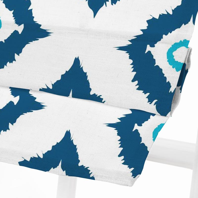 商品Alt模板：MARIAN Abstract Print Polyester Linen Room Darkening Roman Shade - xtest