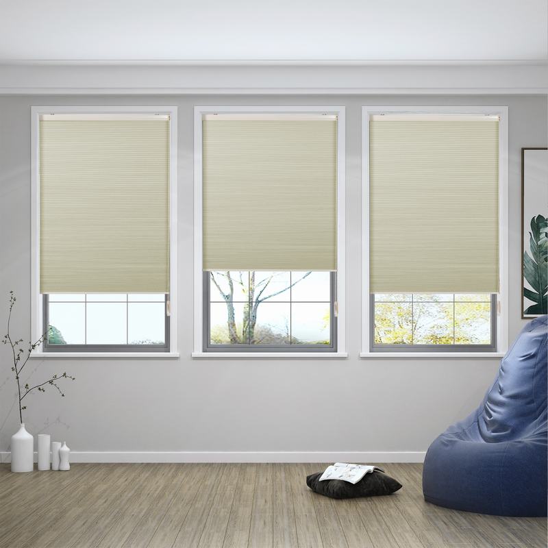 商品Alt模板：PAMELA Classic Cord Lift Blackout Cellular Shade White Backing Honeycomb Shade - xtest