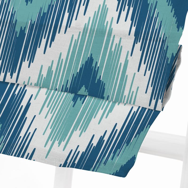商品Alt模板：KATE Geometic Print Polyester Linen Room Darkening Roman Shade - xtest