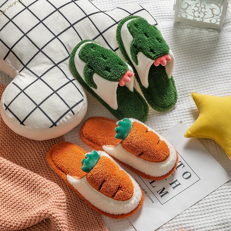 商品Alt模板：Warm Cute Plush Fruit Cotton Slippers SS0819 - xtest