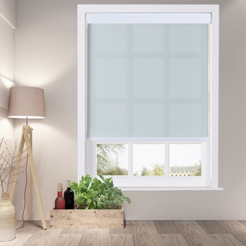 商品Alt模板：HIRAM Window Roller Shade with Valance Cover Loop Control Roller Shades 100% Blackout For Bath Living Kitchen Dining Room and Office - xtest