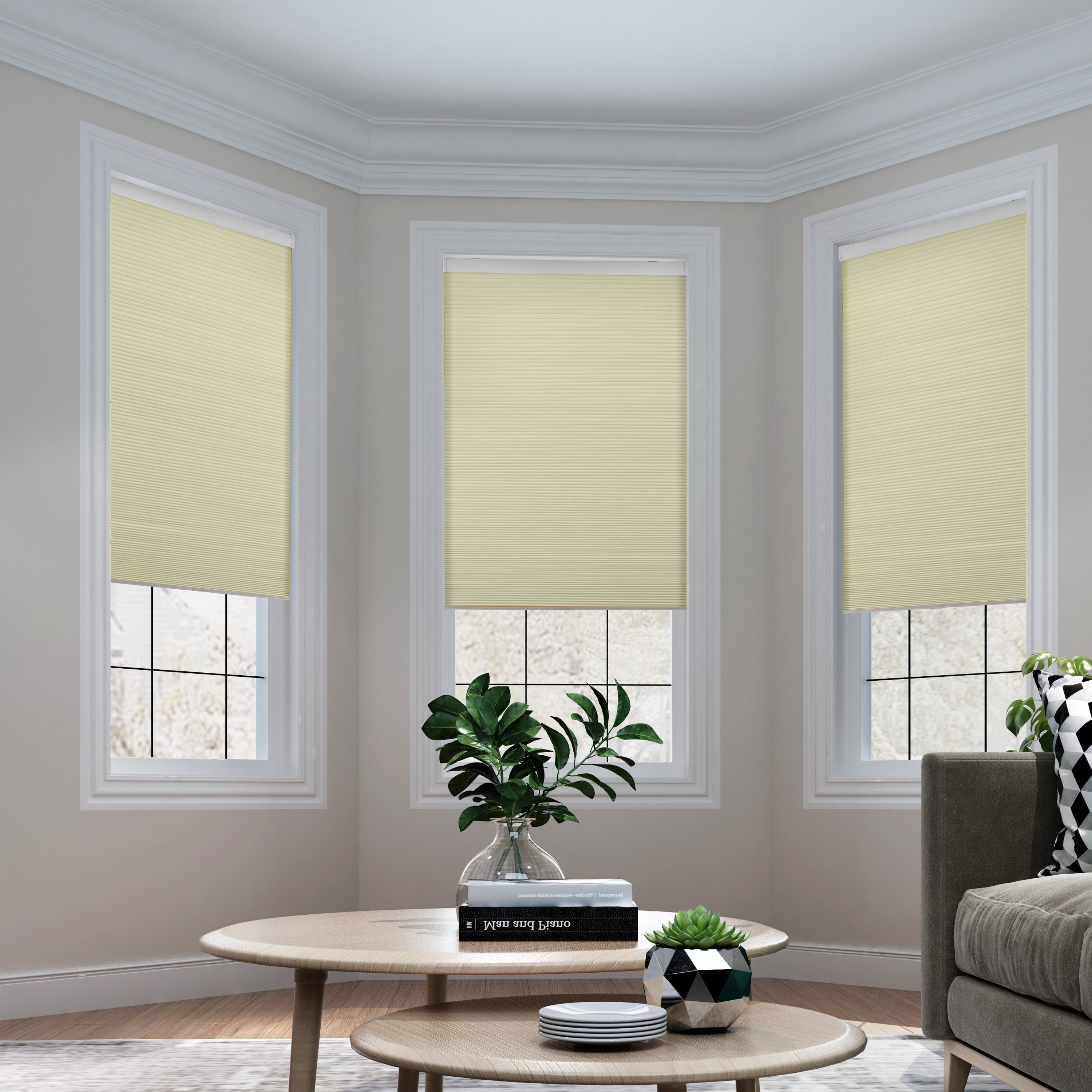 商品Alt模板：PARIS Cellular Shade Cordless Window Blinds Honeycomb Shade for Home and Windows Bedroom, 100% Blackout - xtest