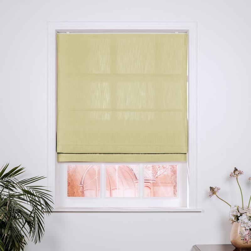 商品Alt模板：ISABELLA Cotton Linen Polyester Roman Shade - xtest