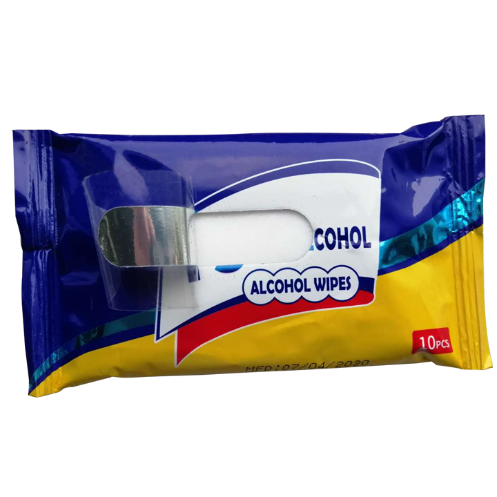 商品Alt模板：Alibaba select 10pcs in pouch 75% Alcohol Disinfectant Wipes for US/EU market - xtest