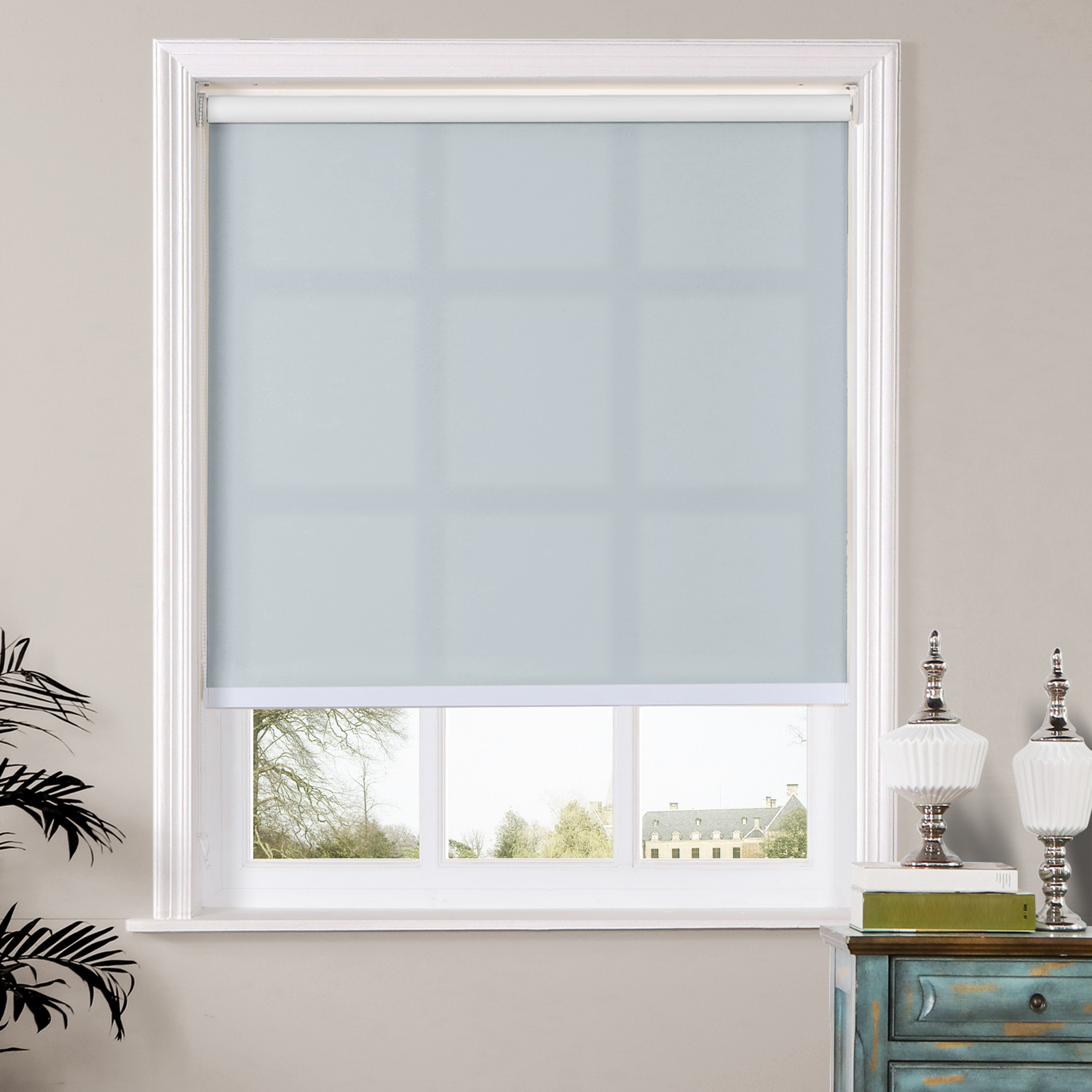 商品Alt模板：WALLIS Window Roller Shade with Loop Control Roller Shades 100% Blackout For Bath Living Kitchen Dining Room and Office - xtest