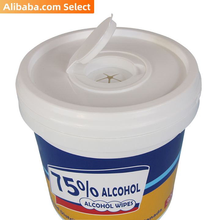 商品Alt模板：Alibaba select 75% Alcohol Wipes Disinfectant Wipes 300pcs in Canister for US/EU market - xtest
