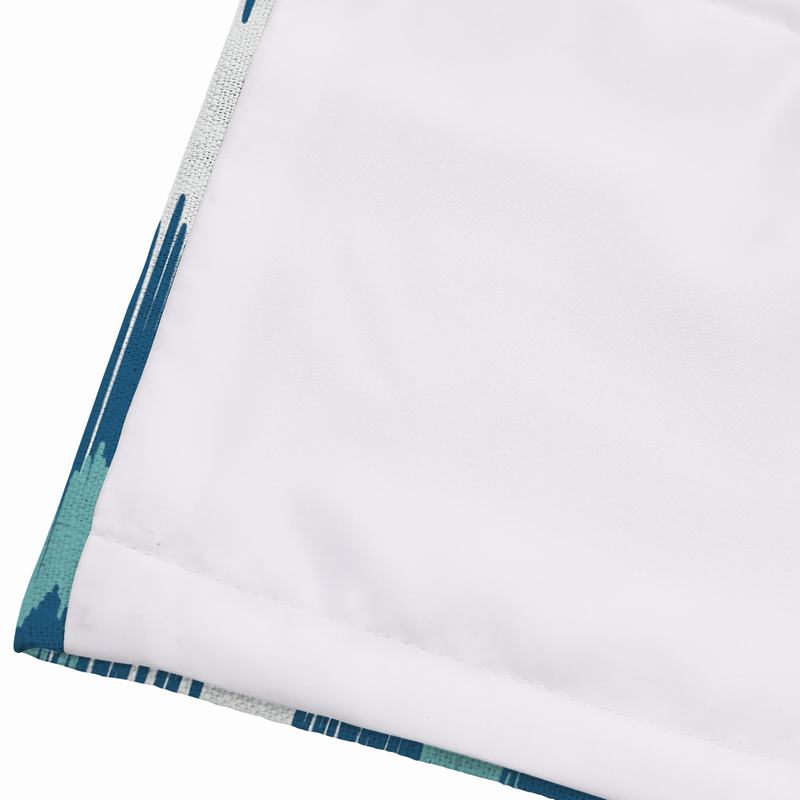 商品Alt模板：KATE Geometic Print Polyester Linen Room Darkening Roman Shade - xtest